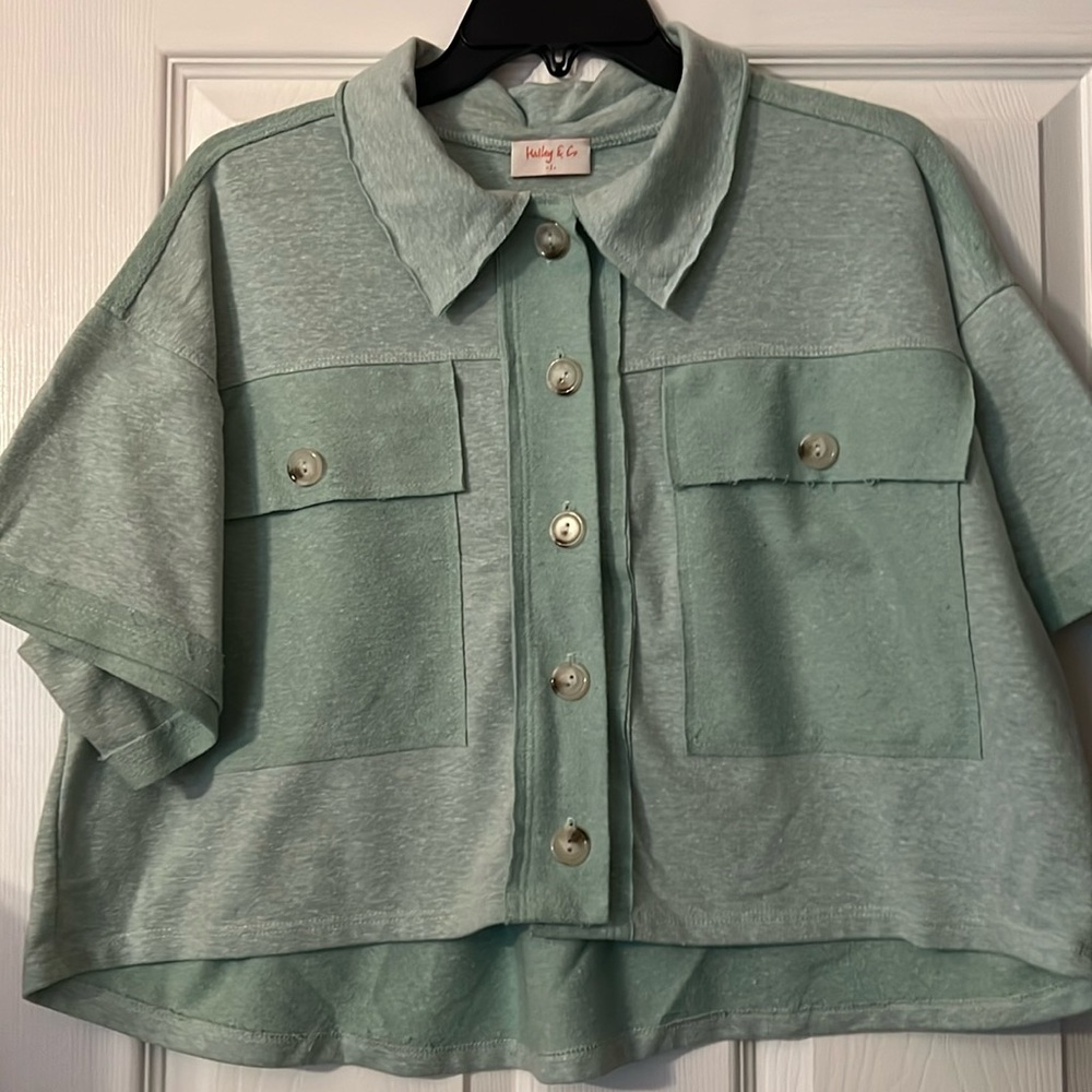 HAILEY & CO Boxy Top/ Jacket- Sz - Small